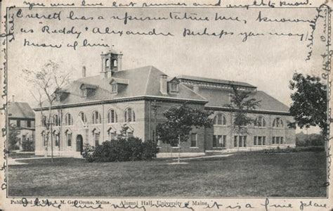 Alumni Hall, University of Maine Orono, ME Postcard