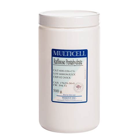 600-036 CG- Raffinose Pentahydrate 500g - Wisent