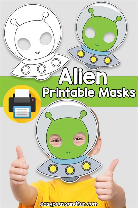 Printable Alien Mask Template – Easy Peasy and Fun Membership