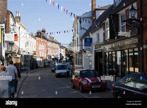 hitchin town centre hertfordshire england uk gb Stock Photo - Alamy