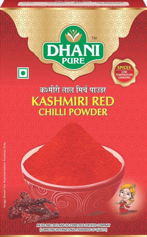 Kashmiri Red Chilli Powder - Dhani Pure Spices