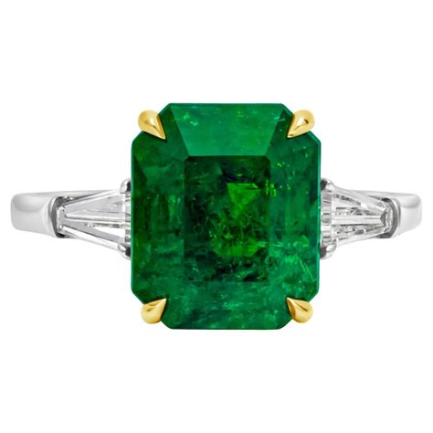 Tiffany and Co. Asscher Cut Diamond Engagement Ring in Platinum, 3.84 Carat at 1stDibs | asscher ...