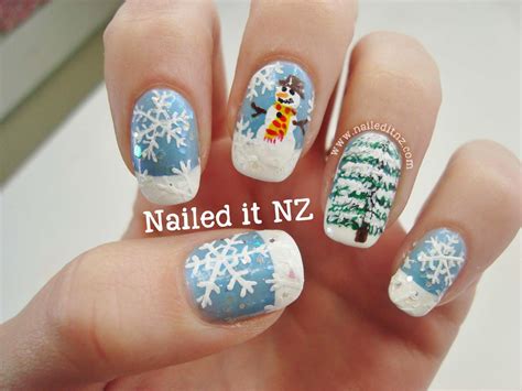 Nailed It NZ: Snowman Nail Art - It's Getting Chilly! | Nail art ...