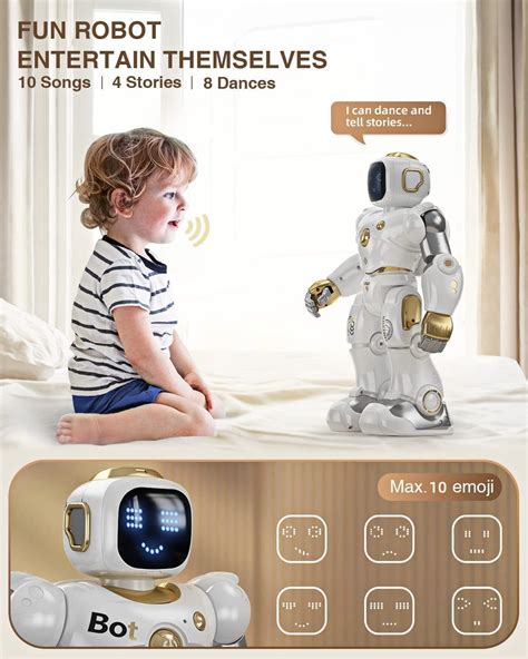 Buy Ruko Large Smart Emo Robot for Kids, Remote Control Carle Robot Toys with APP & Voice ...