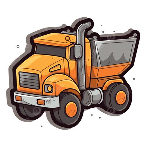 In The Style Of Vector Clipart, Dump Truck, Dump Truck Clipart, Cartoon ...