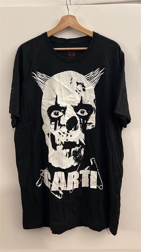 Vintage Playboi carti merch tour skull t shirt | Grailed