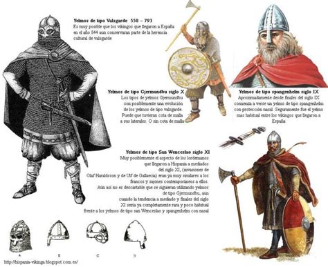 Type helmets used by the Vikings in their attacks against Spain since ...