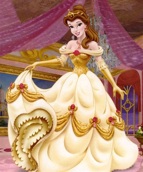 Beautifull Disney Princess Belle Wear Yellow Gown