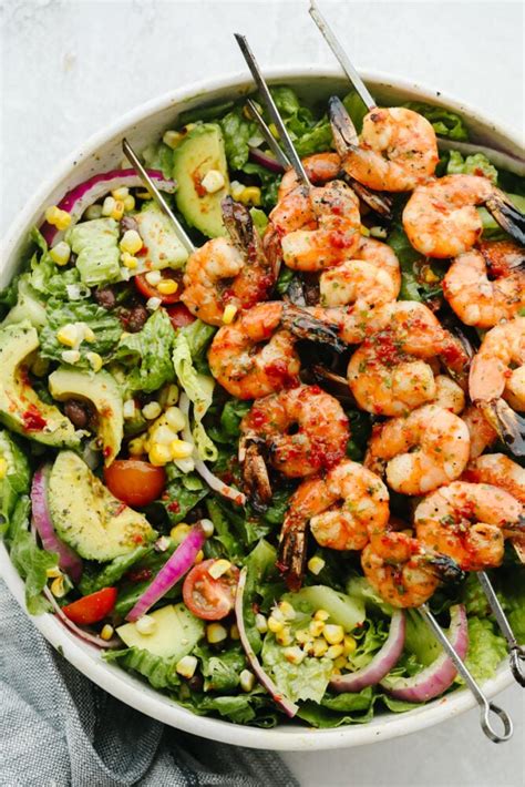 Grilled Shrimp Salad – Recipe Ocean