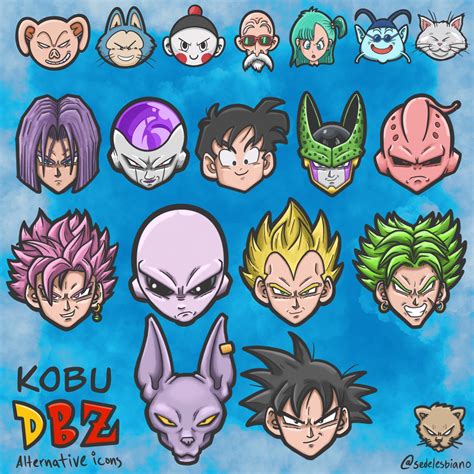 [Update] Dragon Ball alternative icons for Kobu! The DBZ package has 18 “super” detailed icons ...