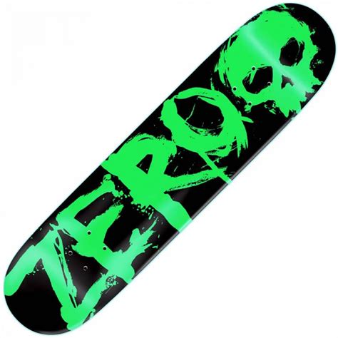 Zero Skateboards Zero Blood Green Skateboard Deck 7.875" - Zero ...