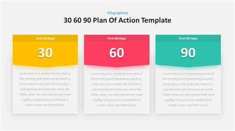 30 60 90 Day Plan Of Action Template for PowerPoint and Keynote