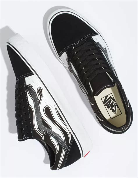 VANS Flame Old Skool Shoes - BLACK | Tillys