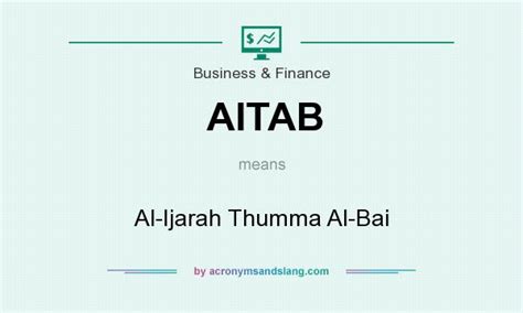 Al Ijarah Thumma Al Bai - The principle governing an ijarah contract at the end of the lease ...