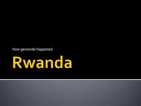 Rwanda Civil War