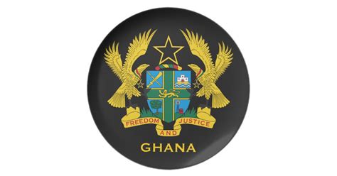 Ghana* Coat of Arms Collector's Melamine Plate | Zazzle