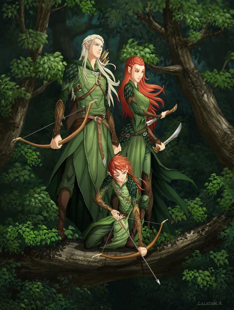 Legolas, Tauriel, and their son by hueco-mundo on DeviantArt