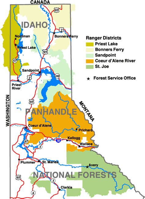 Idaho Panhandle National Forest Map | Draw A Topographic Map