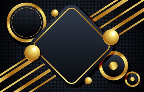A Black And Gold Background With Geometric Shapes - vrogue.co