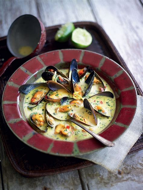 Spiced saffron and mussel soup recipe | delicious. magazine