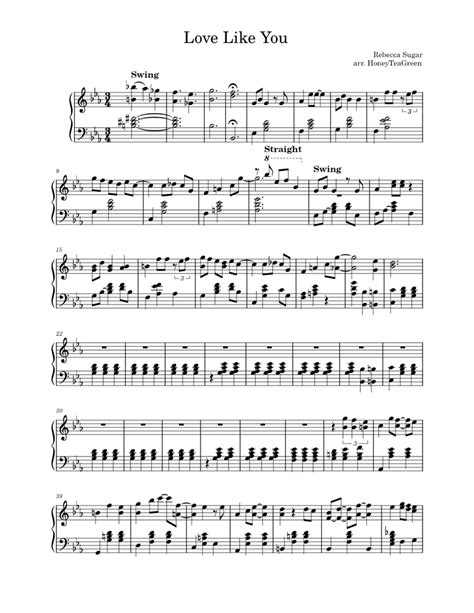 Love Like You Sheet music for Piano (Solo) | Musescore.com