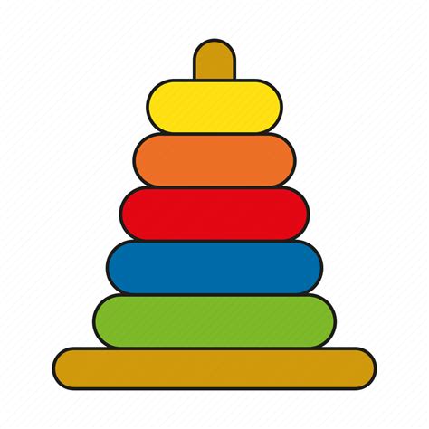 Game of skill, rings, stack, stacking, toys, wooden icon - Download on ...