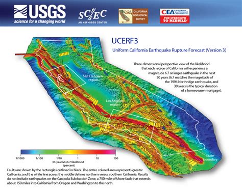 California Earthquake Map – Topographic Map of Usa with States