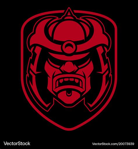 Samurai logo design Royalty Free Vector Image - VectorStock