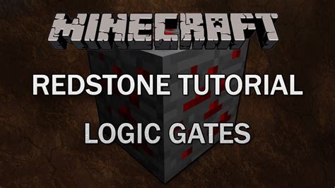 Minecraft Redstone Tutorial - Basic Logic Gates - YouTube