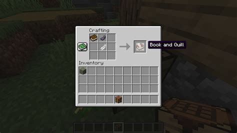 How to make a book and quill in Minecraft 1.19