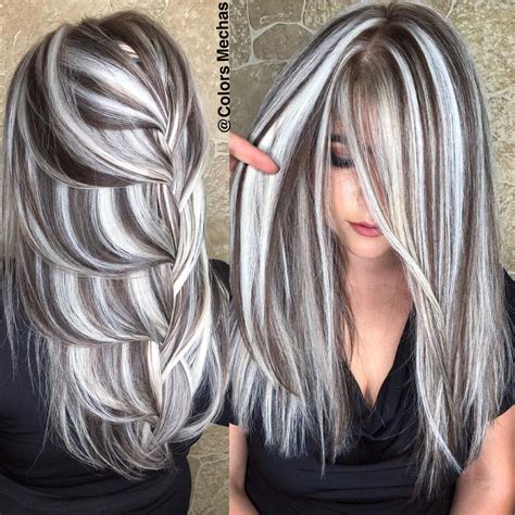 Partial vs Full Highlights in a Complete Guide with Tips and Examples in 2021 | Long silver hair ...