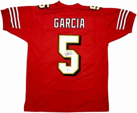 Jeff Garcia Autographed Signed San Francisco 49Ers Red Jersey Beckett ...