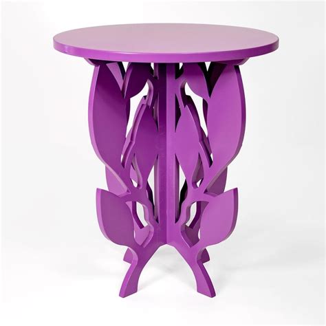Ramy Purple Side Table by Giannella Ventura For Sale at 1stDibs | purple end table, purple glass ...