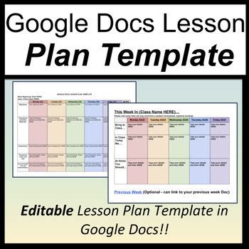 Blank Lesson Plan Template Doc For Your Needs