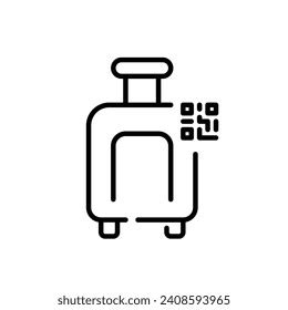 Luggage Qr Code Automated Baggage Tracking Stock Vector (Royalty Free) 2408593965 | Shutterstock