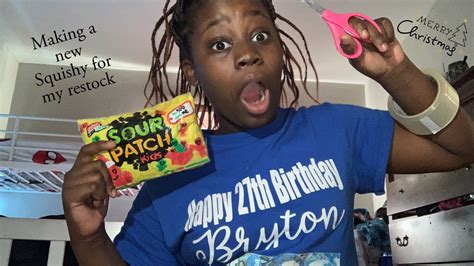 *first video*restock on paper squishy small business owner (sour patch kids) - YouTube