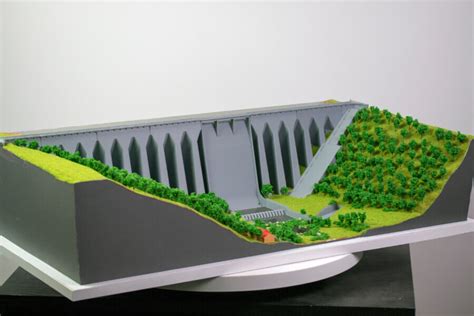 Water Dam model | Architectural Models