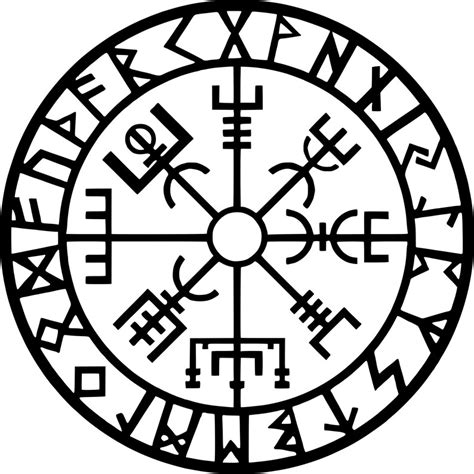 Vegvisir Svg Helm of Awe SVG Viking Compass Svg Viking | Etsy in 2021 ...