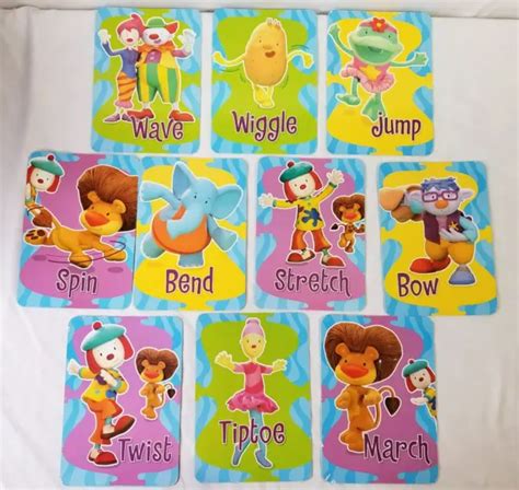 JOJOS CIRCUS EXERCISE Cards Playhouse Disney Characters Vintage Paper ...