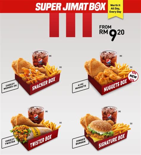 KFC Super Jimat Box start from RM9.20