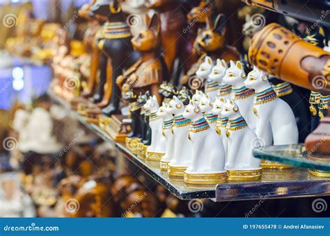 Traditional Egyptian Souvenirs at the Street Market Stock Photo - Image ...