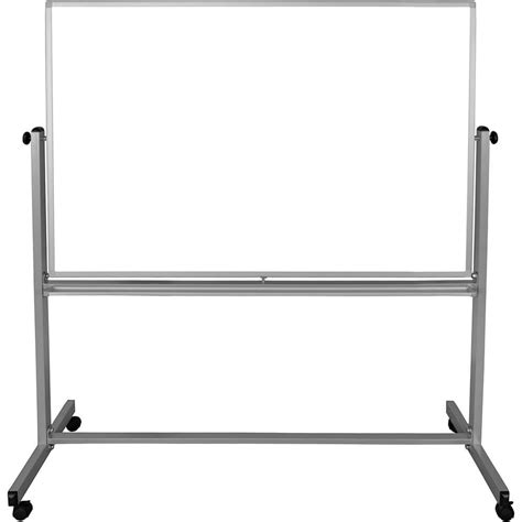 Double Sided Dry Erase Magnetic Whiteboard 60"W X 40"H with Rolling ...