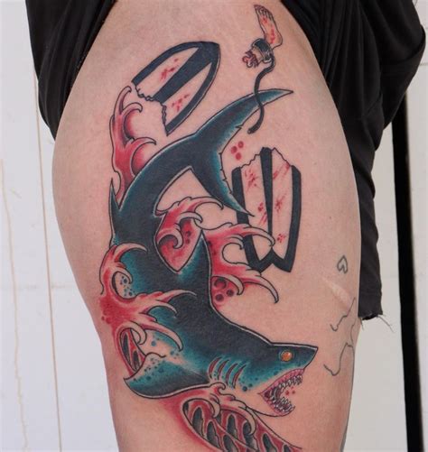 Shark Tattoo, Traditional Shark Tattoo, Simple Shark Tattoo, Shark Tattoo Ideas, Tiger Shark ...