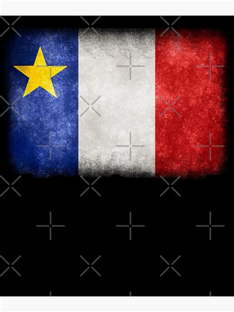 "Acadie Acadian Flag" Poster by AllWellia | Redbubble