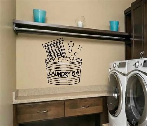 Washroom Posters Claptrap Laundry Room Laundry 5 Cents bucket Removable ...