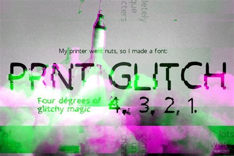 15+ Awesome Glitch Fonts for Unusual Designs