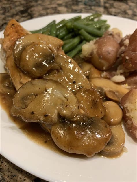 Pan-Fried Chicken Breast with Mushroom Gravy Recipe