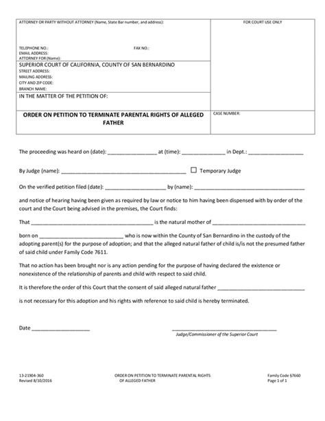 Fill - Free fillable Superior Court of California PDF forms