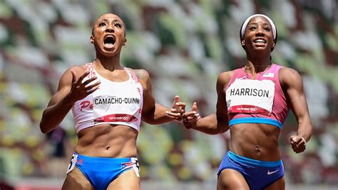 Camacho-Quinn conquers USA's Harrison for 100m hurdles gold | NBC Olympics