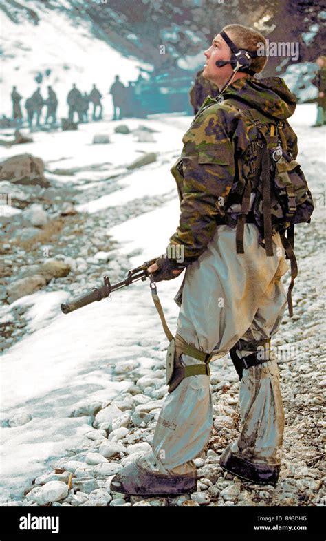 A soldier of a special reconnaissance detachment of the 45th regiment ...